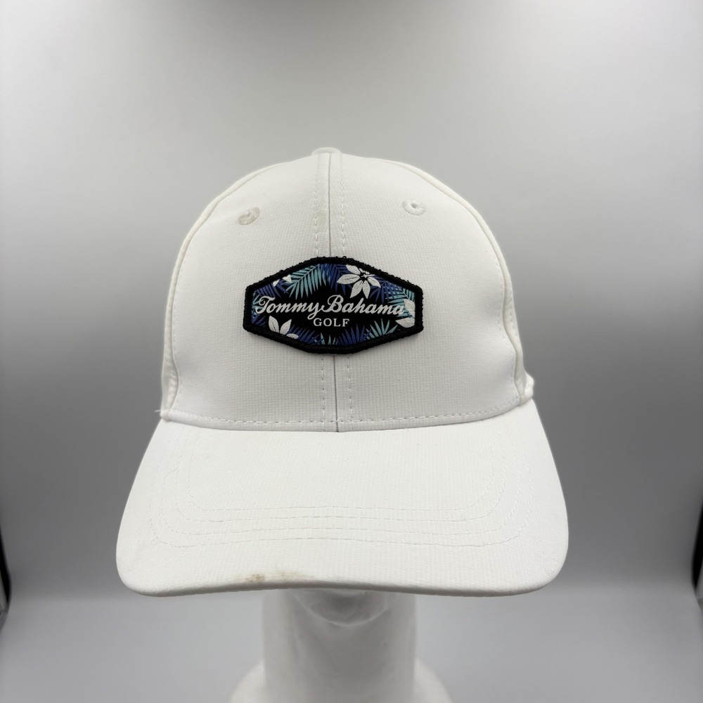 Tommy Bahama Golf Hat Cap Snap‎ Back Mens One Size White Baja Margarita